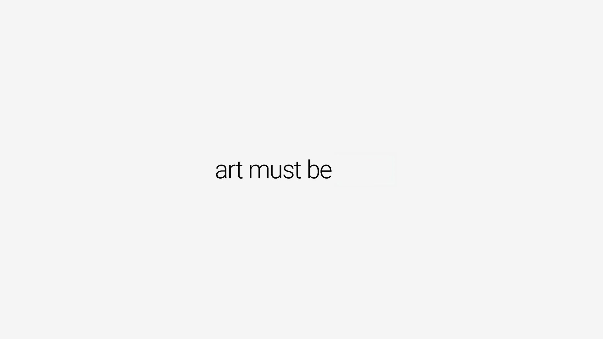 artmustbe.com — cover